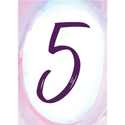 Custom wedding reception table numbers