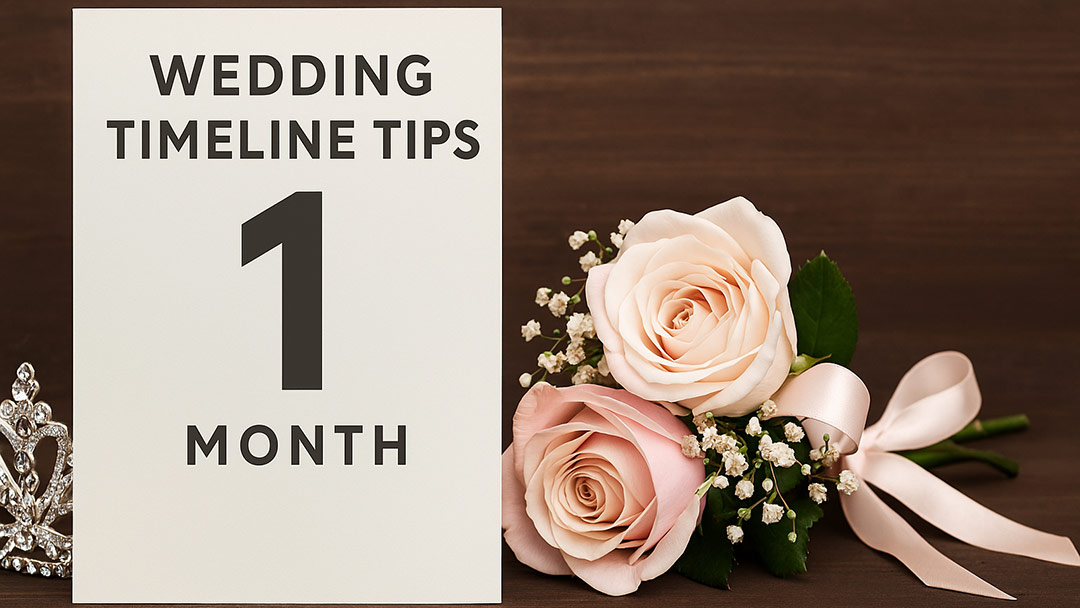 Wedding Timeline Tips: 1 Month to Go