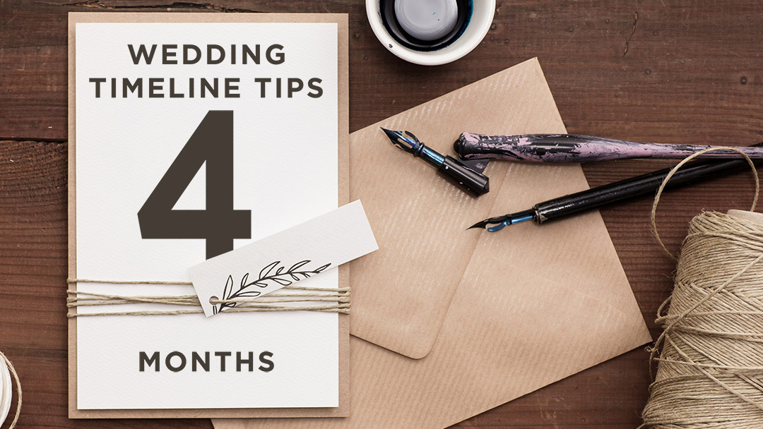 Wedding Timeline Tips: 4 Months to Final Proofs