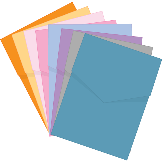 Invitation pocket color and finish options