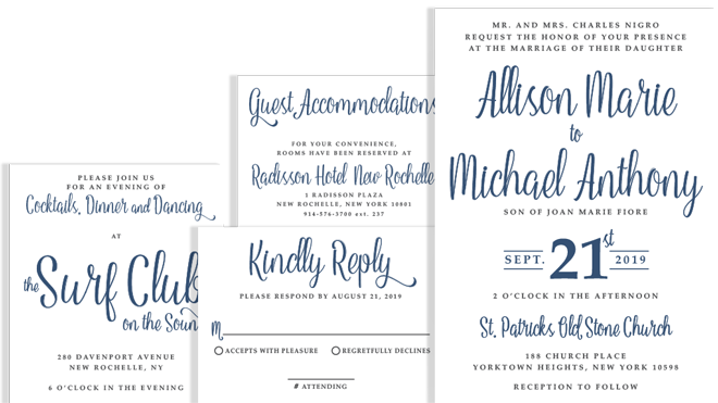Allison Wedding Invitation Suite
