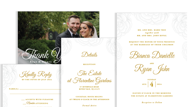 Bianca Wedding Invitation Suite